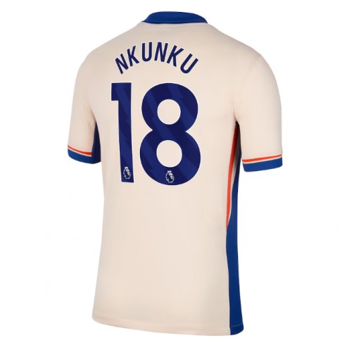 Fotbalové Dres Chelsea Christopher Nkunku #18 Venkovní 2024-25 Krátký Rukáv